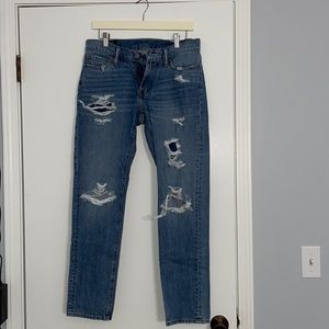 Abercrombie and Fitch athletic slim straight jeans